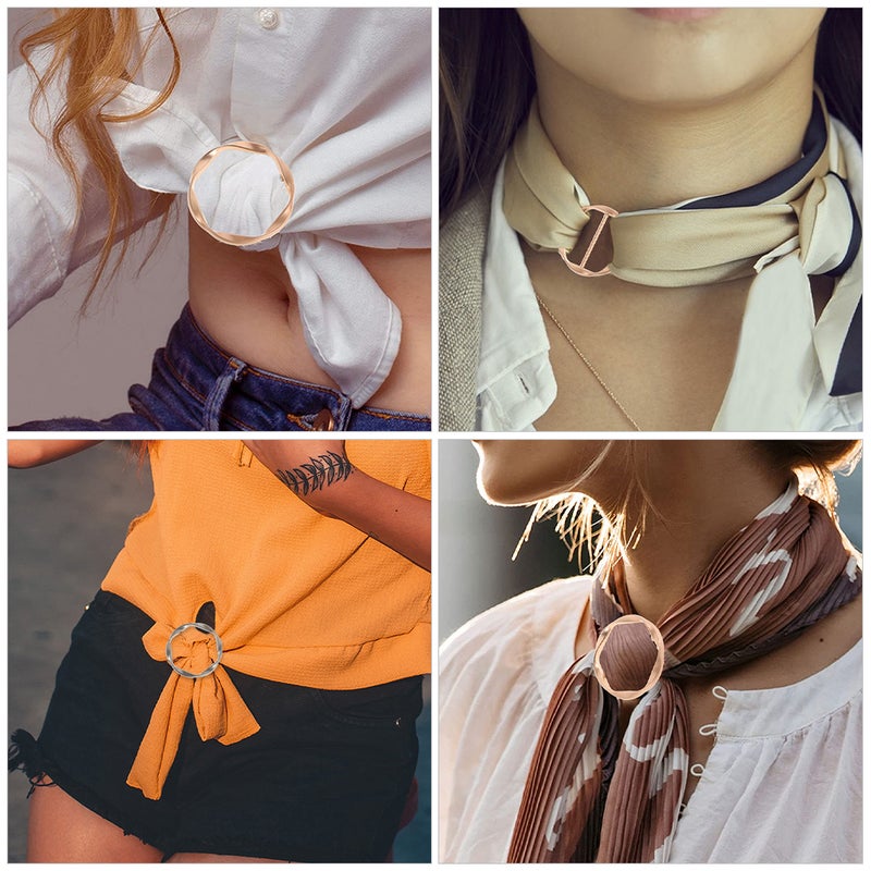Clothing Fastener, Durable Metal Clip for Securing Shirts and Scarves, Adjustable Design - Image 3