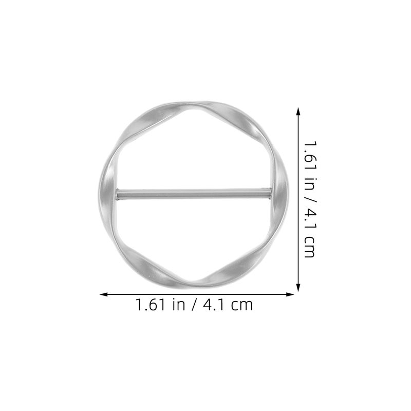 Clothing Fastener, Durable Metal Clip for Securing Shirts and Scarves, Adjustable Design - Image 2