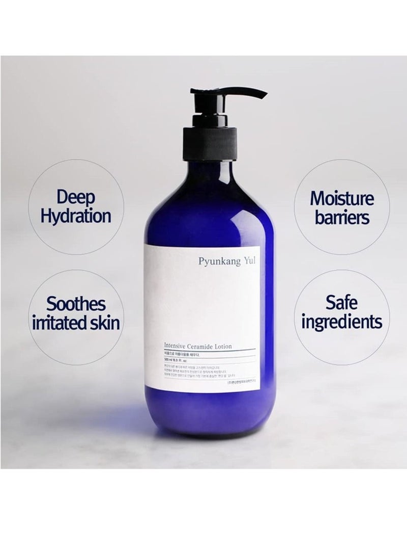 لوشن سيراميد مكثف من بيونكانغ يول خالي من العطور مرطب للوجه والجسم 500 مل