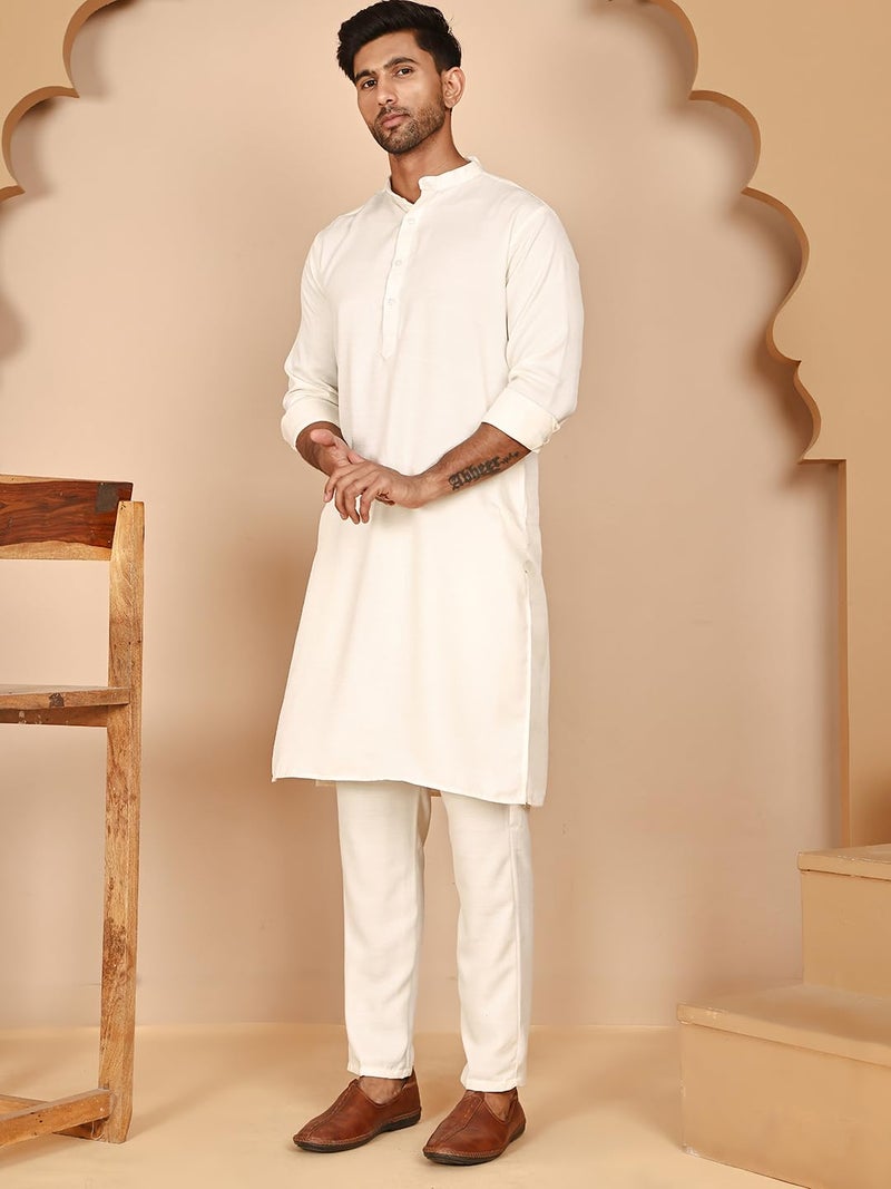 jompers طقم جومبرز الكلاسيكي من مزيج الحرير للرجال - Image 4