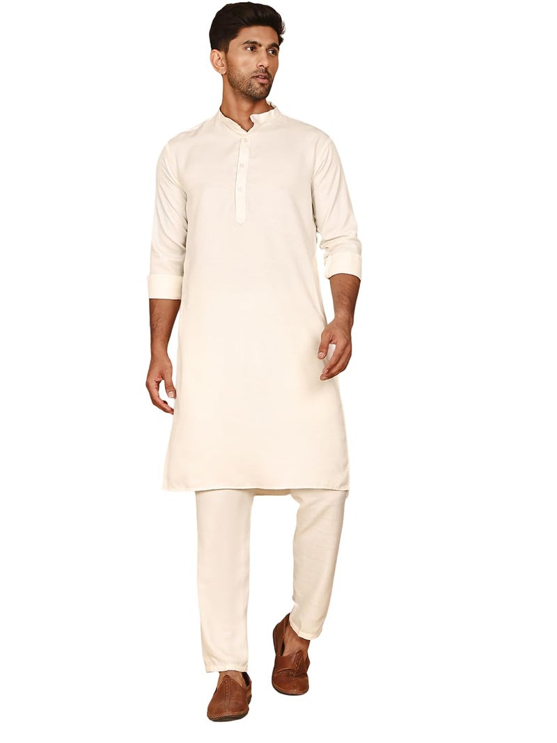 jompers طقم جومبرز الكلاسيكي من مزيج الحرير للرجال - Image 1