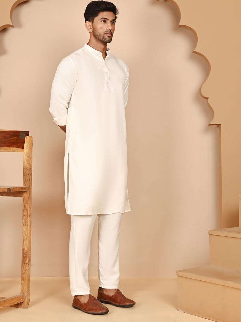 jompers طقم جومبرز الكلاسيكي من مزيج الحرير للرجال - Image 2