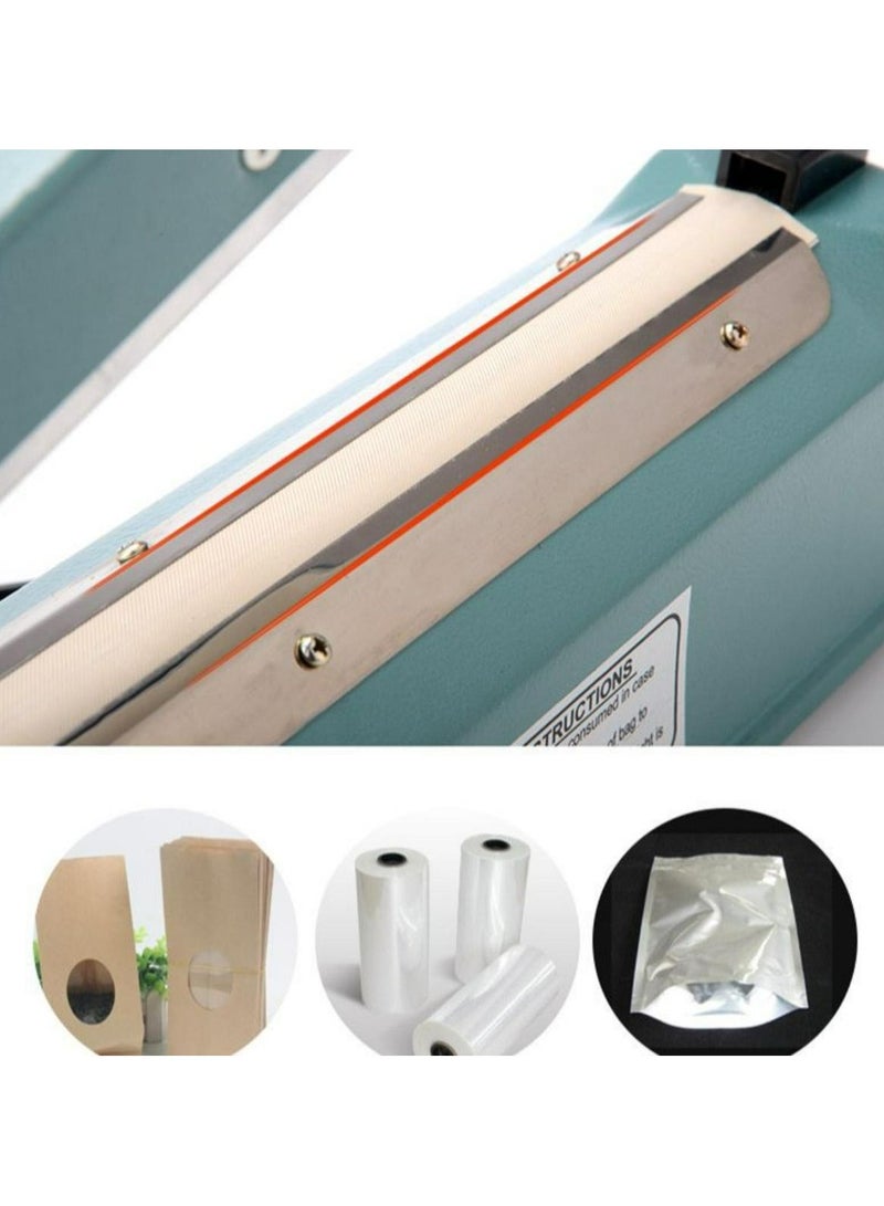 Denx Electric Manual Hand Impulse Heat Sealer Sealing Packaging Machine For Plastic Packet Pouch Bag Polybag Packing Kitchen Seal Package Polybag's Sealing Machine - Image 3