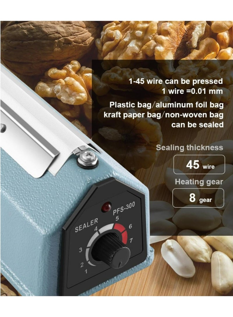 Denx Electric Manual Hand Impulse Heat Sealer Sealing Packaging Machine For Plastic Packet Pouch Bag Polybag Packing Kitchen Seal Package Polybag's Sealing Machine - Image 4