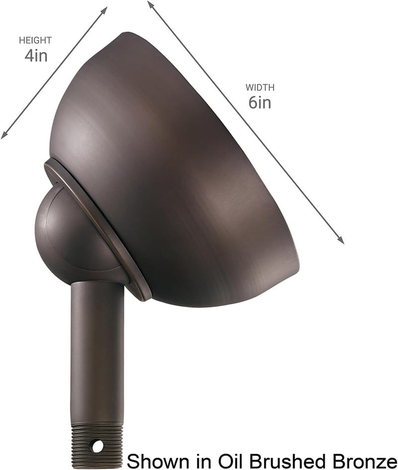 337005SBK, Sloped Ceiling Adapter, Satin Black, 60-Degree