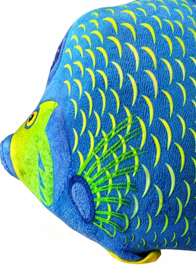 MARQUEONN® 3D Soft Fish Stuffed Toy, Cute Fish Plush Toy Pillow for Home, Office, Cafe, Shop Decoration, Gift - 27 cm (Blue) - Image 5