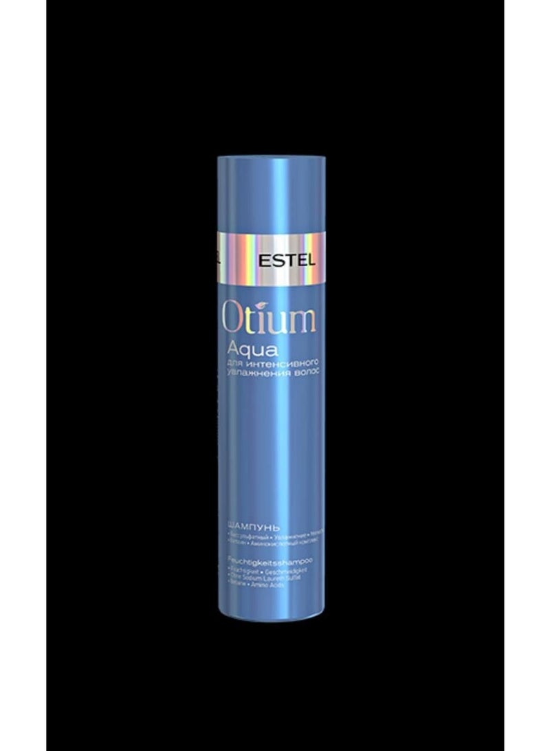 ESTEL Otium Aqua Shampoo Sulfate-Free Hydrating & Moisturizing Shampoo for Dry and Damaged Hair Softness & Deep Hydration 250ml