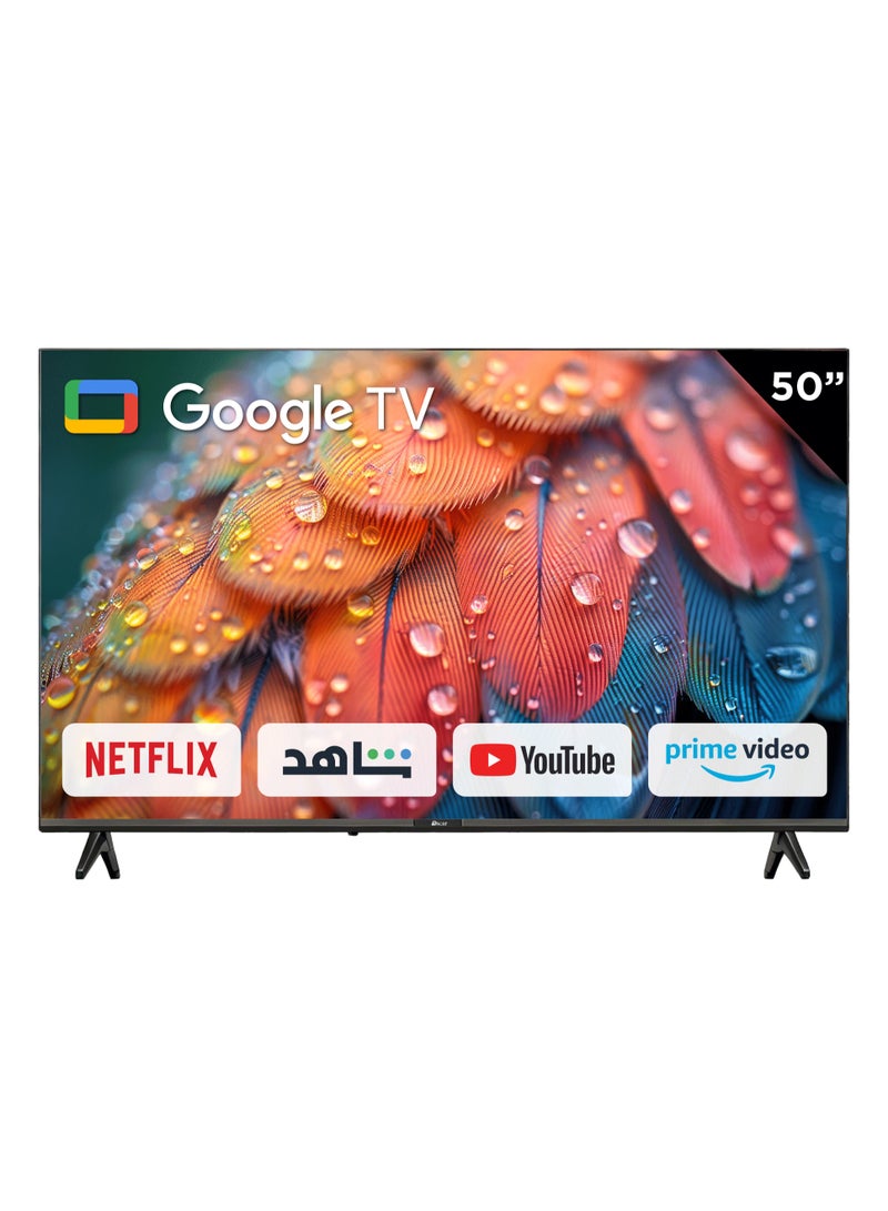 OSCAR 50‑Inch UHD 4K Smart TV - Google System, Voice Remote, HDMI3, USB2, Bluetooth, Dual‑Band WiFi - OS50G4KA