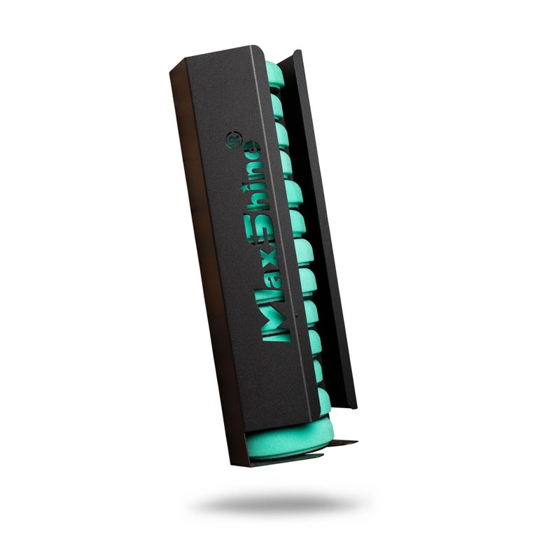 Maxshine Universal 3 Foam Pads Iron Holder  WallMounted Organizer for 12 Polish Foam Pads SpaceSaving Durable  AntiCorrosive Ideal for Auto Detailing Accessories  Car Care Supplies