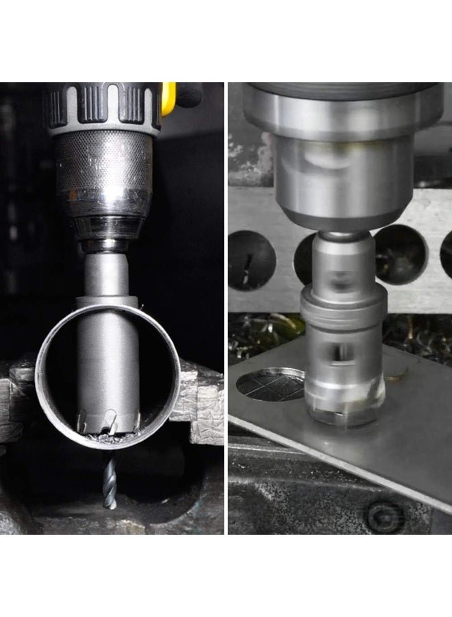 RNS TCT Hole Saw ECO 14 mm, TCT Metal Core Cutter with Pilot Drill, Arbor and Hex Key for Precision Steel, Sheet Metal and Industrial Drilling - Image 5