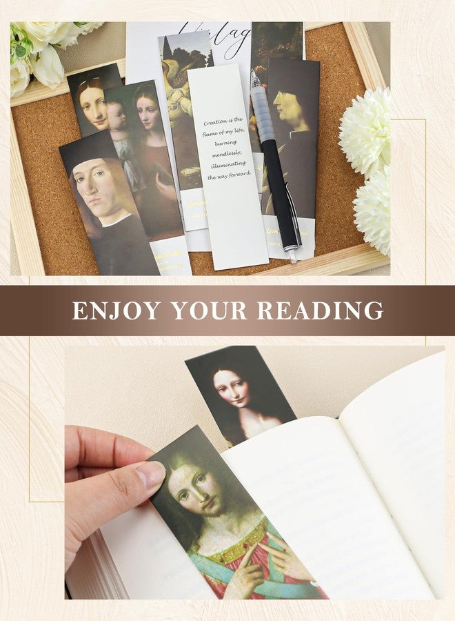 GAUENEEN 30 Pcs Paper Bookmarks, da Vinci Art Works Bookmark Bulk for Book Lovers, Aesthetic Bookmarks Set for Women Men - Image 4