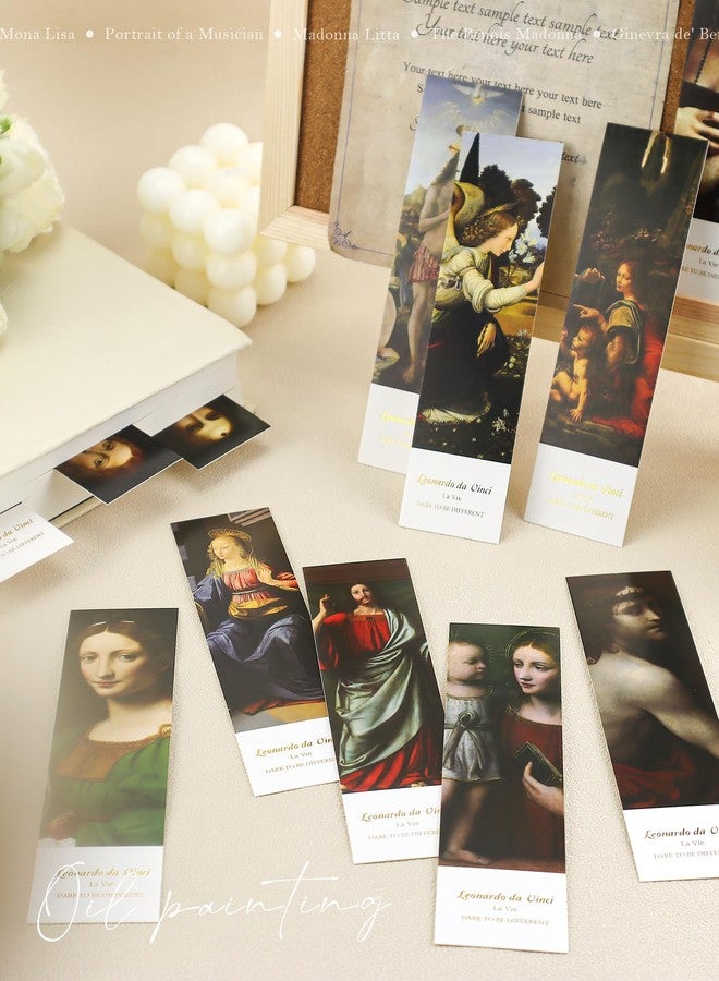 GAUENEEN 30 Pcs Paper Bookmarks, da Vinci Art Works Bookmark Bulk for Book Lovers, Aesthetic Bookmarks Set for Women Men - Image 5
