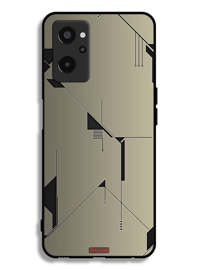 Tolwak Realme 9i 4G Protective Case Cover Minimalism Abstract Digital Art - Image 2