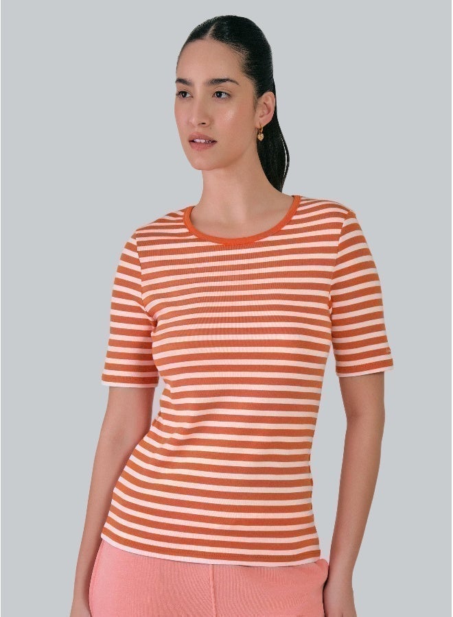 غانت تيشيرت مخطط بضلع  نحيف - Image 1