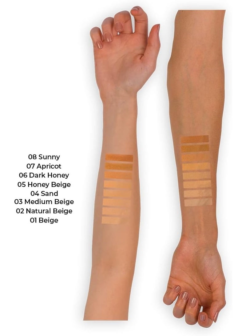 Note Cosmetique Luminous Silk Compact Powder 07 Apricot - Image 5