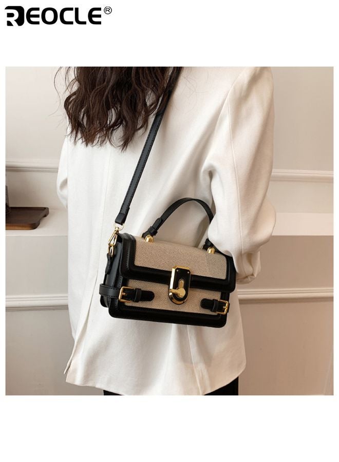 REOCLE Women's Vintage Stripe Embroidered Shoulder Bag with V-Shape Fringe Detail Bohemian Crossbody Purse with Adjustable Strap for Casual Daily Use - Image 3