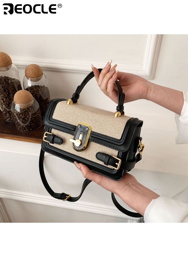 REOCLE Women's Vintage Stripe Embroidered Shoulder Bag with V-Shape Fringe Detail Bohemian Crossbody Purse with Adjustable Strap for Casual Daily Use - Image 5