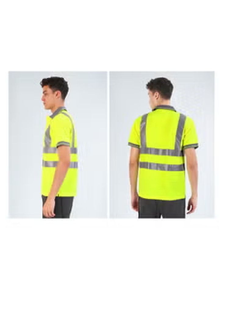 Breathable Short Sleeve Reflective Safety Work Safety T-Shirt  - Image 2