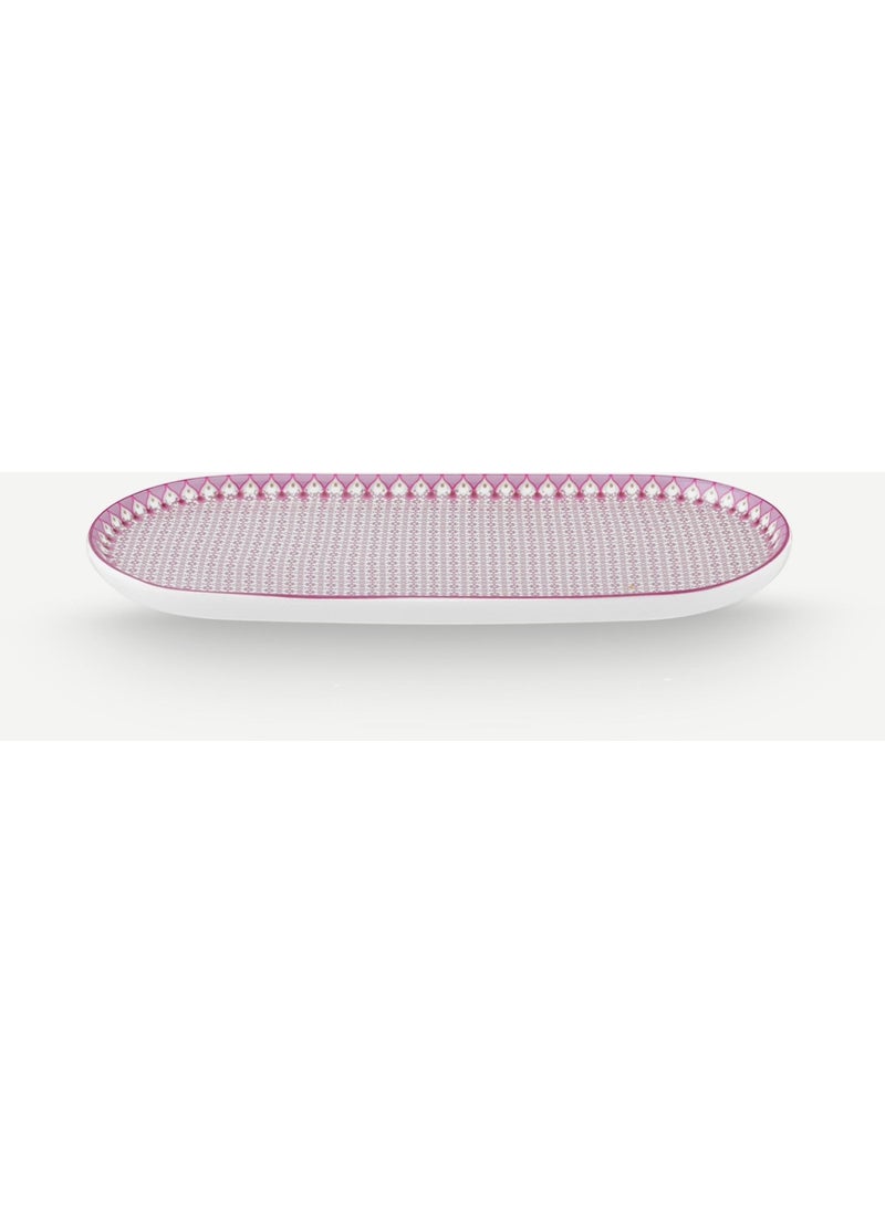 Pip Studio - Lily & Lotus Purple Porcelain Serving Plate 25 cm - Image 1