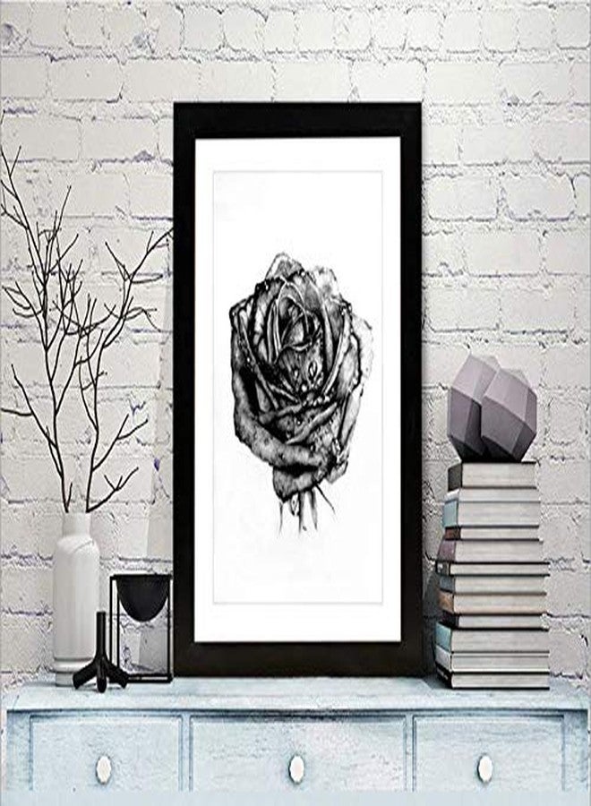FUNTRESS 11x14 Pictures Frame Display 10.5x13.5 Collages for Wall Hanging Diamond Painting Family Living Room Wooden Photo Frames with Mats (1, 11x14 Black) - Image 5