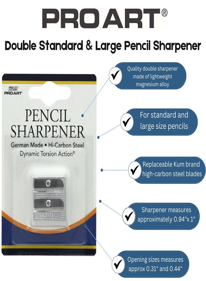 Pro Art Tools Double Sharpener Standard & Large Pencil - Image 2