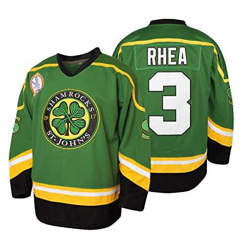MESOSPERO 3 Ross The BOSS Rhea St John's Shamrocks Jerseys with EMHL Patch Hockey Jersey for Men(Green,Small) - Image 1