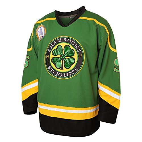 MESOSPERO 3 Ross The BOSS Rhea St John's Shamrocks Jerseys with EMHL Patch Hockey Jersey for Men(Green,Small) - Image 2