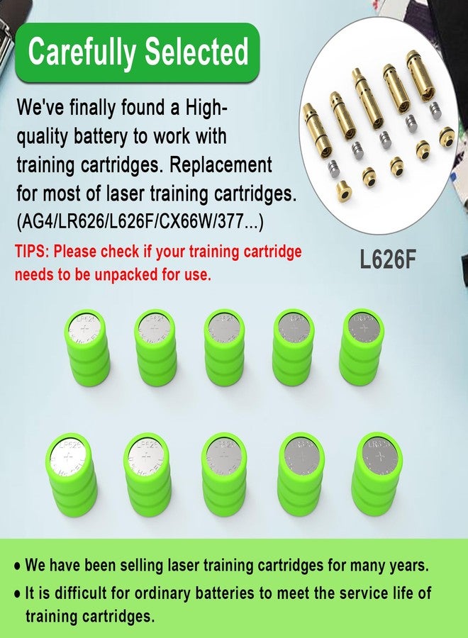 ARKSight 10-Pack 3AG4 / 3LR626 / 3x377 Replacement Batteries 4.5V for Laser Training Cartridges, Boresighters, and Flashlights - High Performance, Long-Lasting Alkaline Cells - Image 2