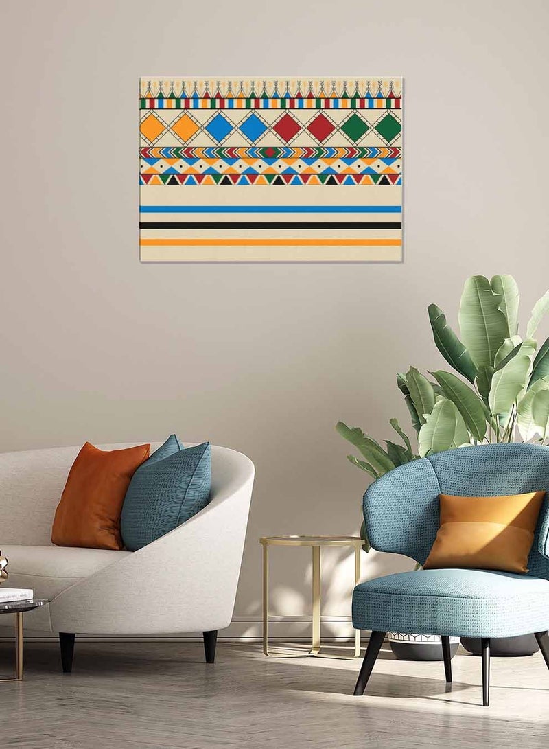 لوحة كانفاس على إطار خشبي، تصميم مستوحى من القط العسيري بمنظر أفقي، للمنزل، غرفة المعيشة، المكتب، الديكور - Image 2