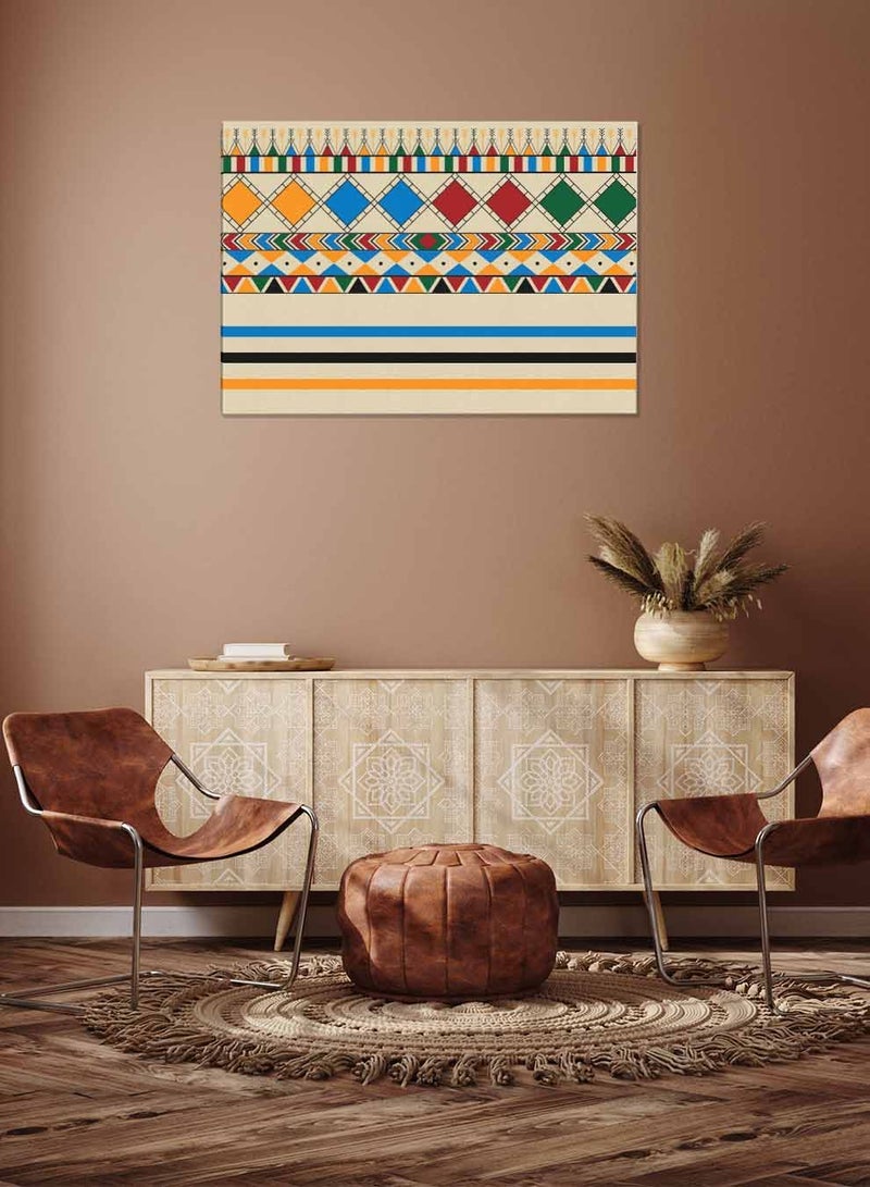 لوحة كانفاس على إطار خشبي، تصميم مستوحى من القط العسيري بمنظر أفقي، للمنزل، غرفة المعيشة، المكتب، الديكور - Image 4