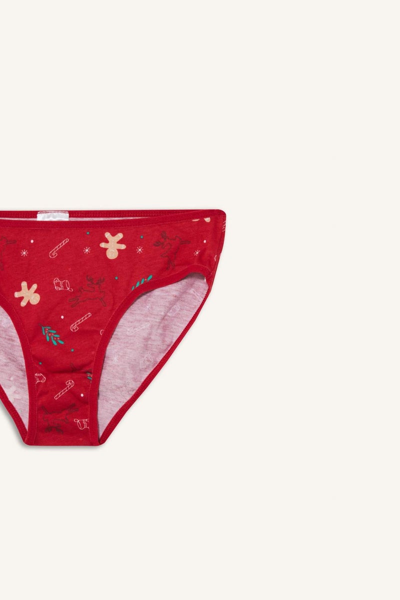 DeFacto Girl Christmas Themed Cotton Slip Panty - Image 4