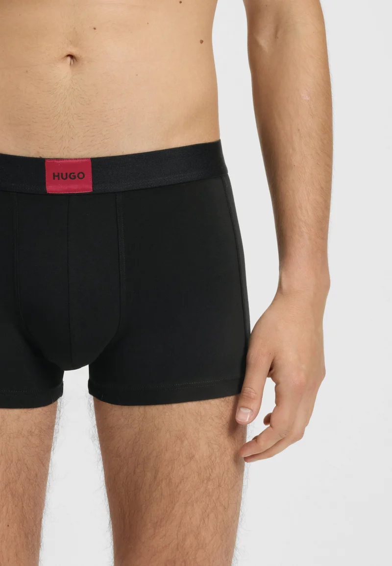 HUGO Black Three-pack of trunks in stretch cotton for Men | Best Price UAE