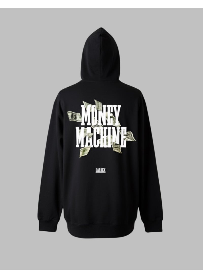 DARAKK MONEY MACHINE HOODIE - 350 GSM FLEECE, WINTER EDITION - Image 4
