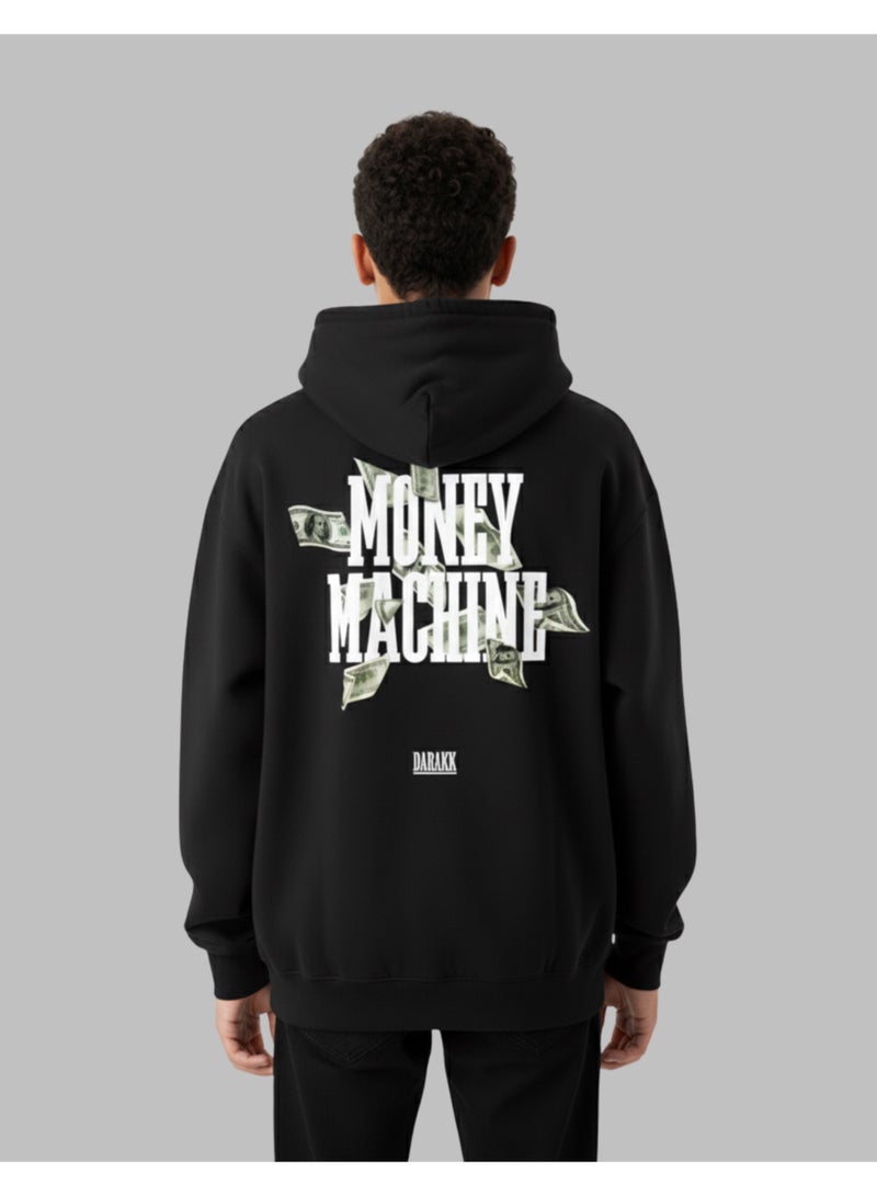 DARAKK MONEY MACHINE HOODIE - 350 GSM FLEECE, WINTER EDITION - Image 1