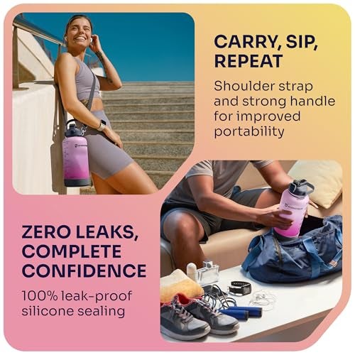 EnergyBud 1 Gallon Water Bottle with 128 oz Capacity - Motivational Time Markers for Daily Hydration Goals - Leakproof BPA Free Tritan with Removable Straw - Image 4