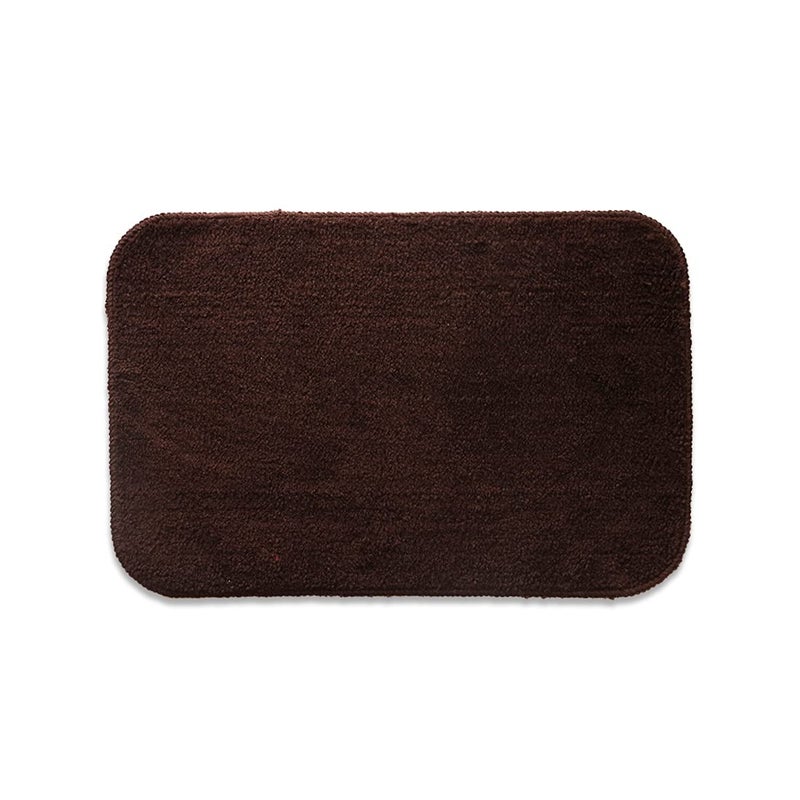 A CUBE LUXURY SOLUTIONS A CUBE LUXURY SOLUTIONS Solid Microfiber Bath Mat 40x60 2 Pcs Brown  - Image 3