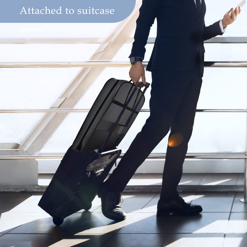 Limoomil حقيبة ملابس ليموميل مقاومة للماء للاستخدام الثقيل للسفر، حقيبة بدلة مقاومة للتمزق للرجال للسفر للبدل، التوكسيدو، المعاطف، الزي الرسمي. 42 بوصة - Image 3