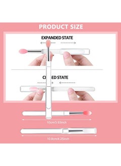 maycreate 3Pcs Lip Brush For Lipstick Reusable Silicone Lip Applicator With Cover Retractable Lip Scrub Brush For Lip Gloss Lip Cream Lip Masks Applying Makeup Tools  - Image 3