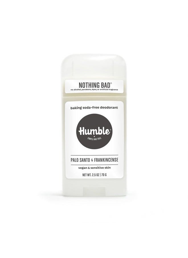 HUMBLE SIMPLE AND TRUE. - HUMBLE BRANDS Aluminum-Free Deodorant, Vegan and Cruelty- free, Formulated for Sensitive Skin, Palo Santo and Frankincense, 2.5 Ounce (Pack of 1) - Image 1