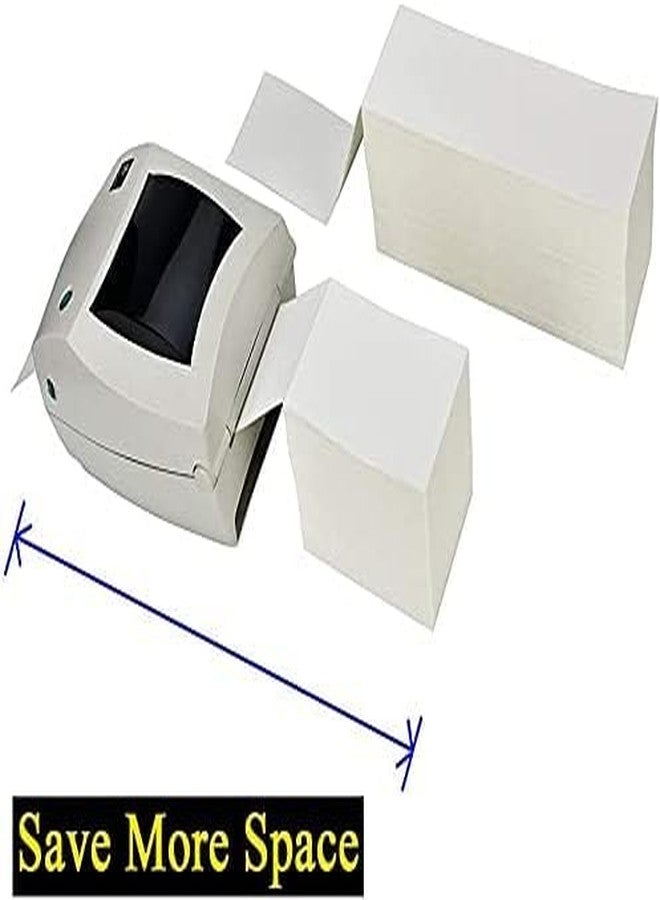 Immuson 100 Fanfold 4 x 6 Direct Thermal Shipping Labels with Perforations, Fanfold Direct Thermal Labels for Thermal Printer - Image 2