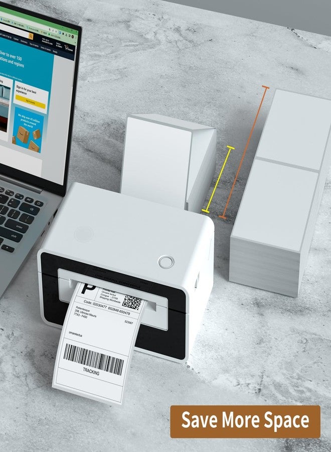 Immuson 100 Fanfold 4 x 6 Direct Thermal Shipping Labels with Perforations, Fanfold Direct Thermal Labels for Thermal Printer - Image 5
