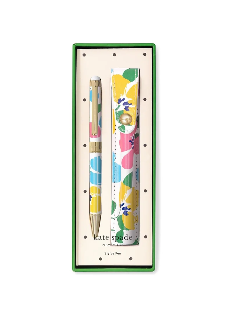 كيت سبيد نيويورك Painterly Bouquet Stylus Pen with Pouch