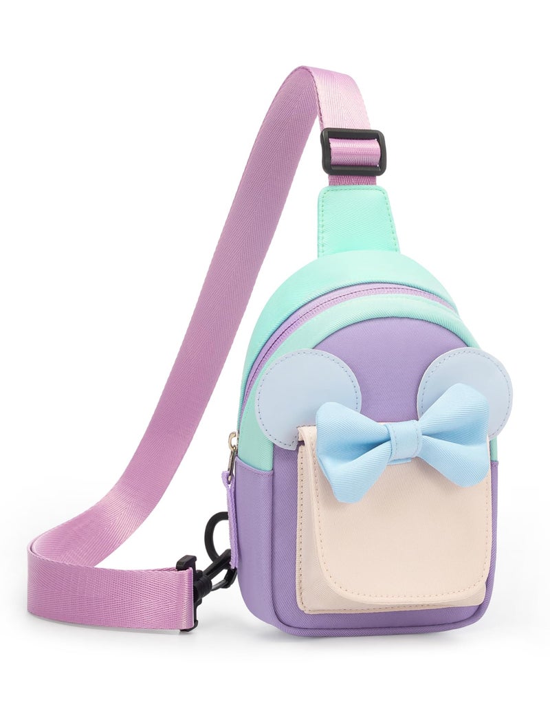 cotmcor Birthday Gifts for 3 4 5 6 7 8 Year Old Little Girl, Kids Purse Toddler Easter Basket Stuffers, Girls Stuff Fashion Sling Crossbody Bag Adjustable Fanny Pack for Outdoor Travel Holiday - Image 1