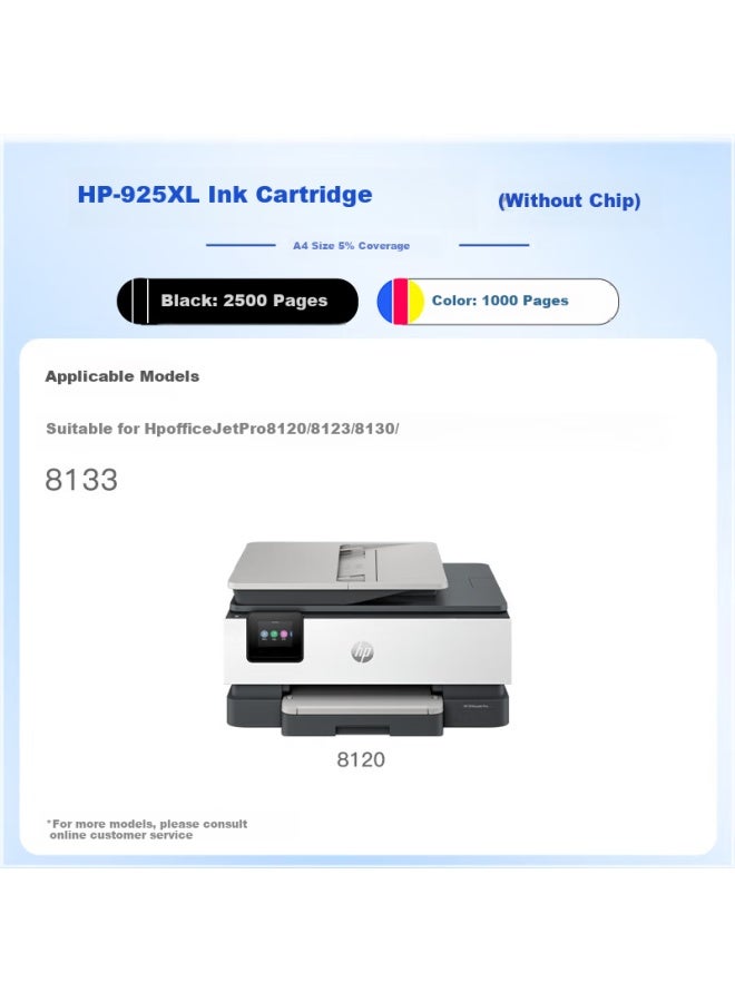 Befon 925Xl Black Ink Cartridge For Hp 8120 Ink Cartridge Hp Officejet Pro 8123/8130/8133 Printer Ink Cartridge - Image 2