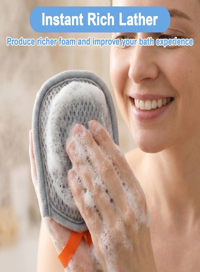 Ymapinc 2PCS Mesh Soap Bag for Shower, Ymapinc Double Layer Exfoliating Bar Soap Pouch, Foaming/Drying Soaps Sleeve Pouch for Travel (Gray & White - Image 4