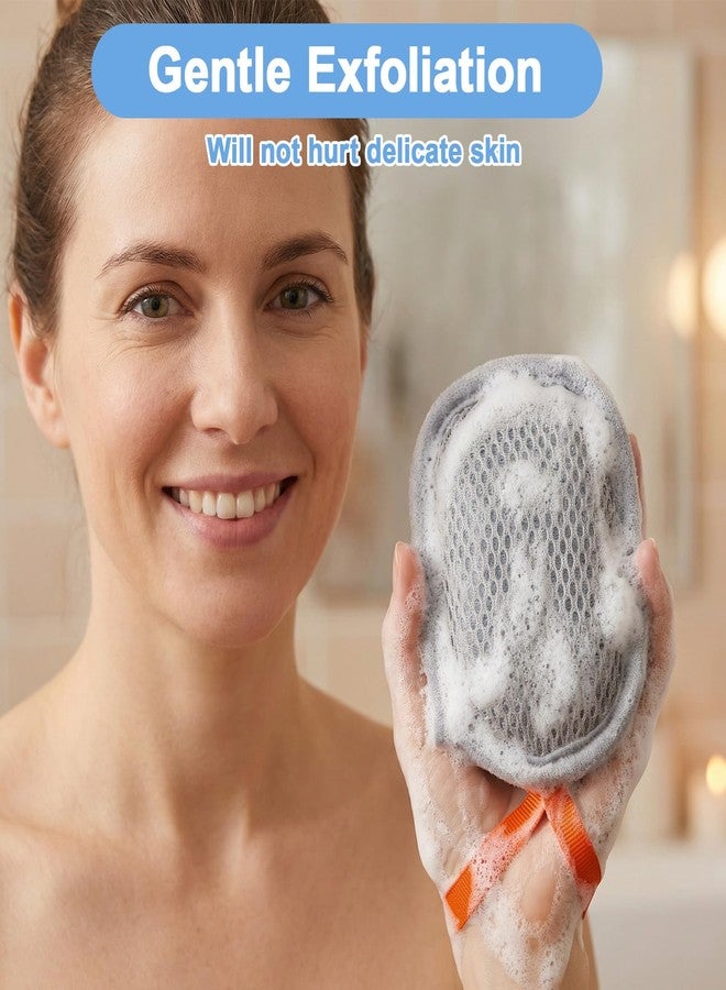 Ymapinc 2PCS Mesh Soap Bag for Shower, Ymapinc Double Layer Exfoliating Bar Soap Pouch, Foaming/Drying Soaps Sleeve Pouch for Travel (Gray & White - Image 5