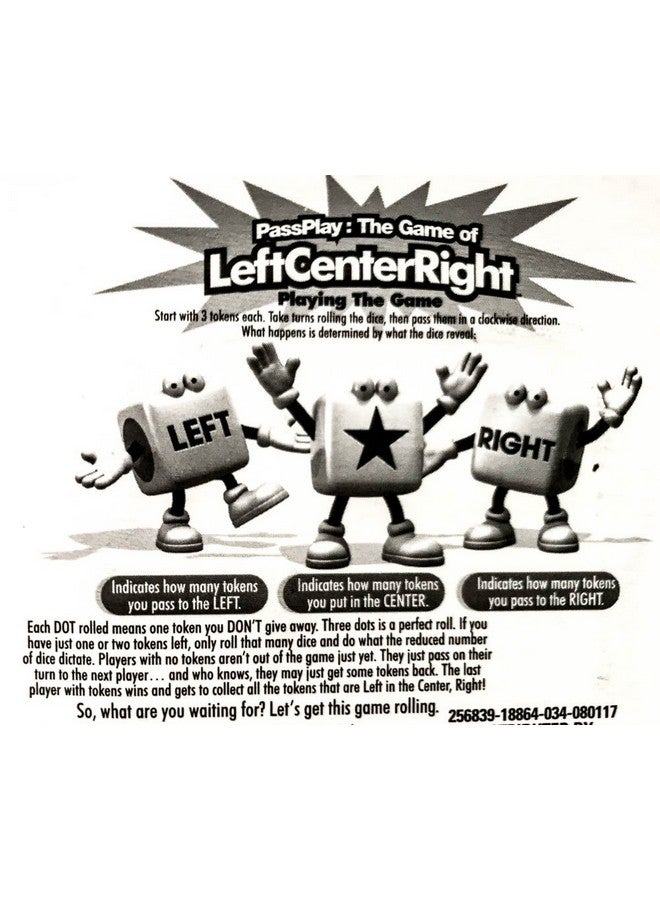 Greenbrier PassPlay: The Game of Left Center Right (Pack of 2 Travel Games) - Image 2