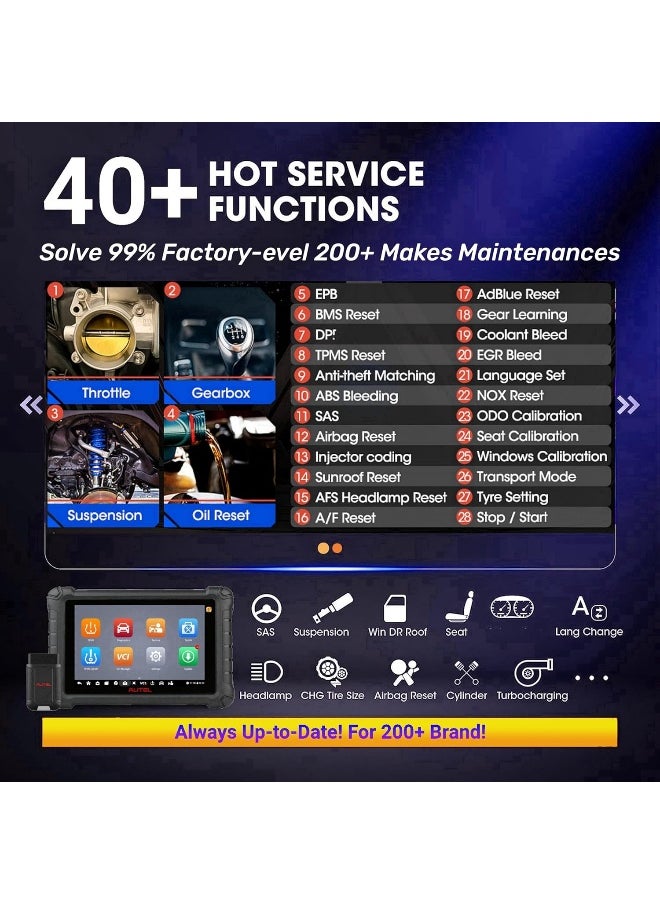 Autel Autel MaxiTPMS TS900 + Free MaxiVideo MV108 TPMS Programming Tool Sensor Programmer Vehicle Diagnostic Scan Tool OBD2 Code Reader  - Image 3
