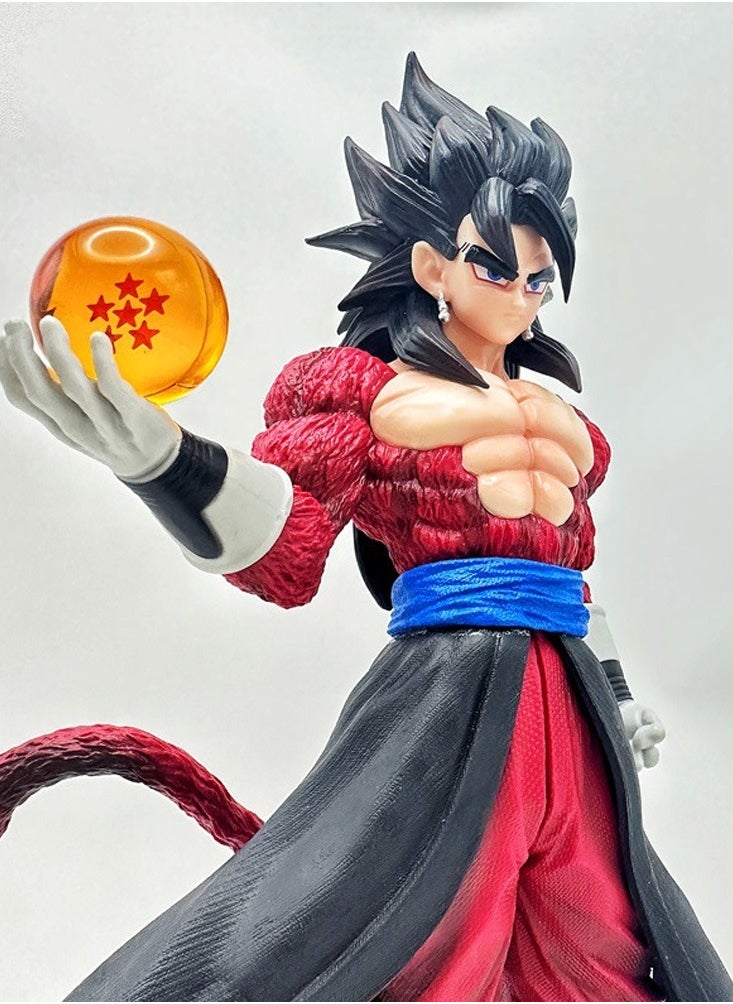Generic - Dragon Ball Black Hair Goku Super Saiyan Standing Statue Anime Scene Figure Model Ornament Gift - Image 1