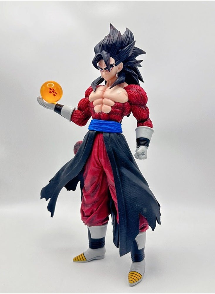 Generic - Dragon Ball Black Hair Goku Super Saiyan Standing Statue Anime Scene Figure Model Ornament Gift - Image 1